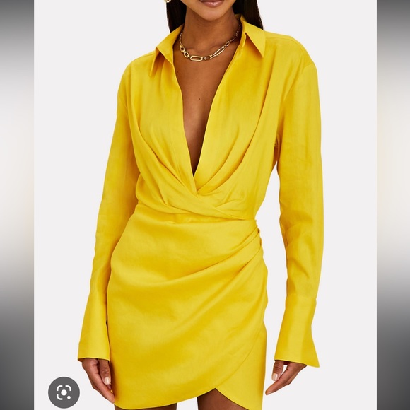 Gauge81 Naha Linen Blend Mini Shirt Dress - Picture 3 of 9